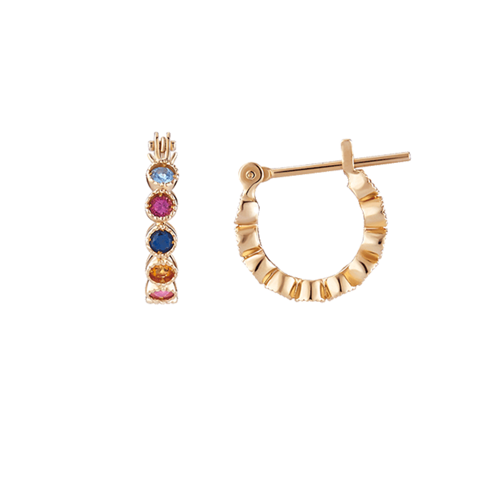 EE0114 彩色寶石耳環