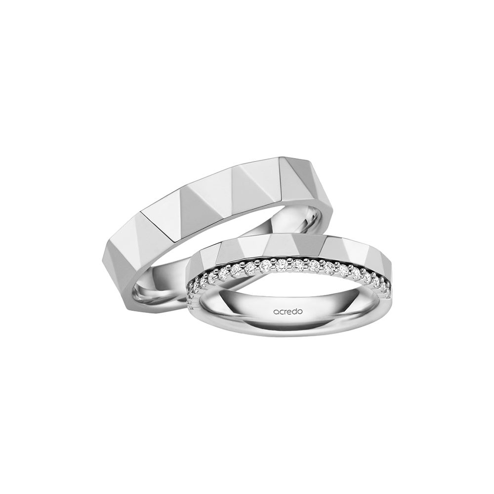 德國工藝acredo對戒 Facets 系列- RMF0618