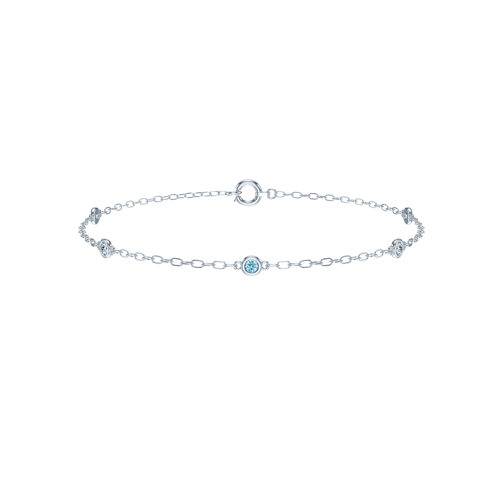 Lovers : 18K Classic blue diamond bracelet