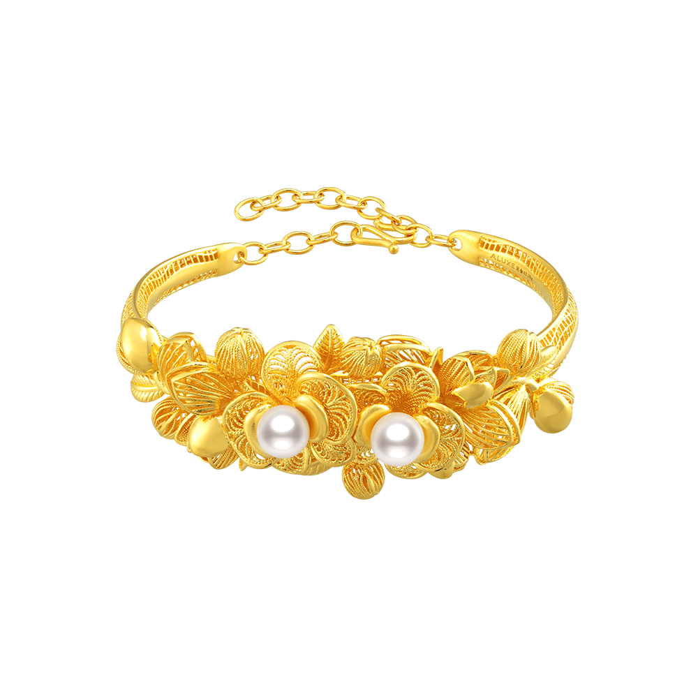 Moth Orchid 999 Pure Gold Bracelets GB1046