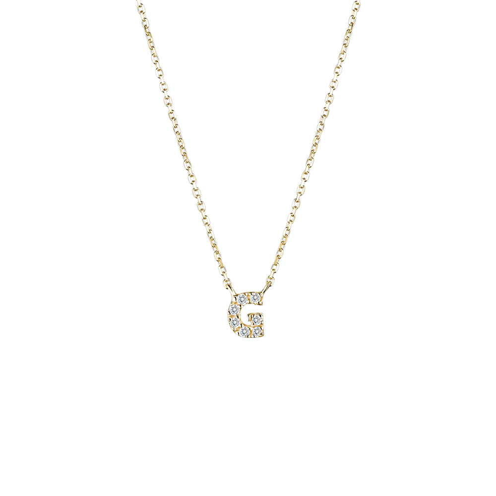 NA0007G Letter Necklace