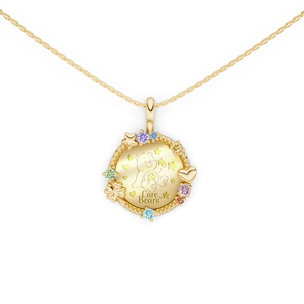 CareBears Lucky Companion 10K Good Luck Necklace NN0303