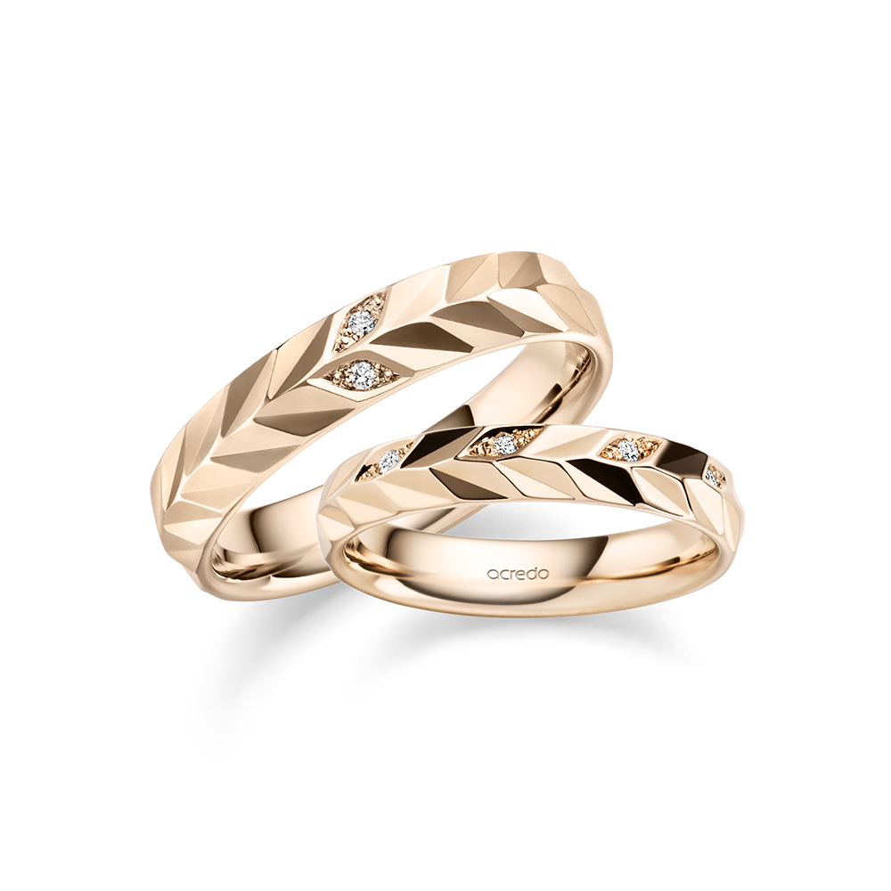 acredo wedding rings of German craftsmanship Morning Glow Collection - RMF0633