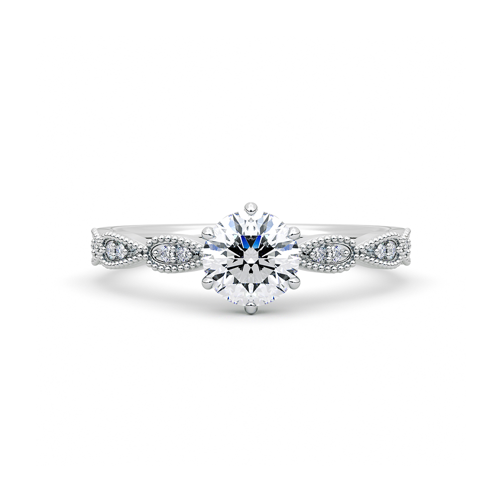 The Little Mermaid Wave of Passion Wedding series  Engagement ring  RSDL04