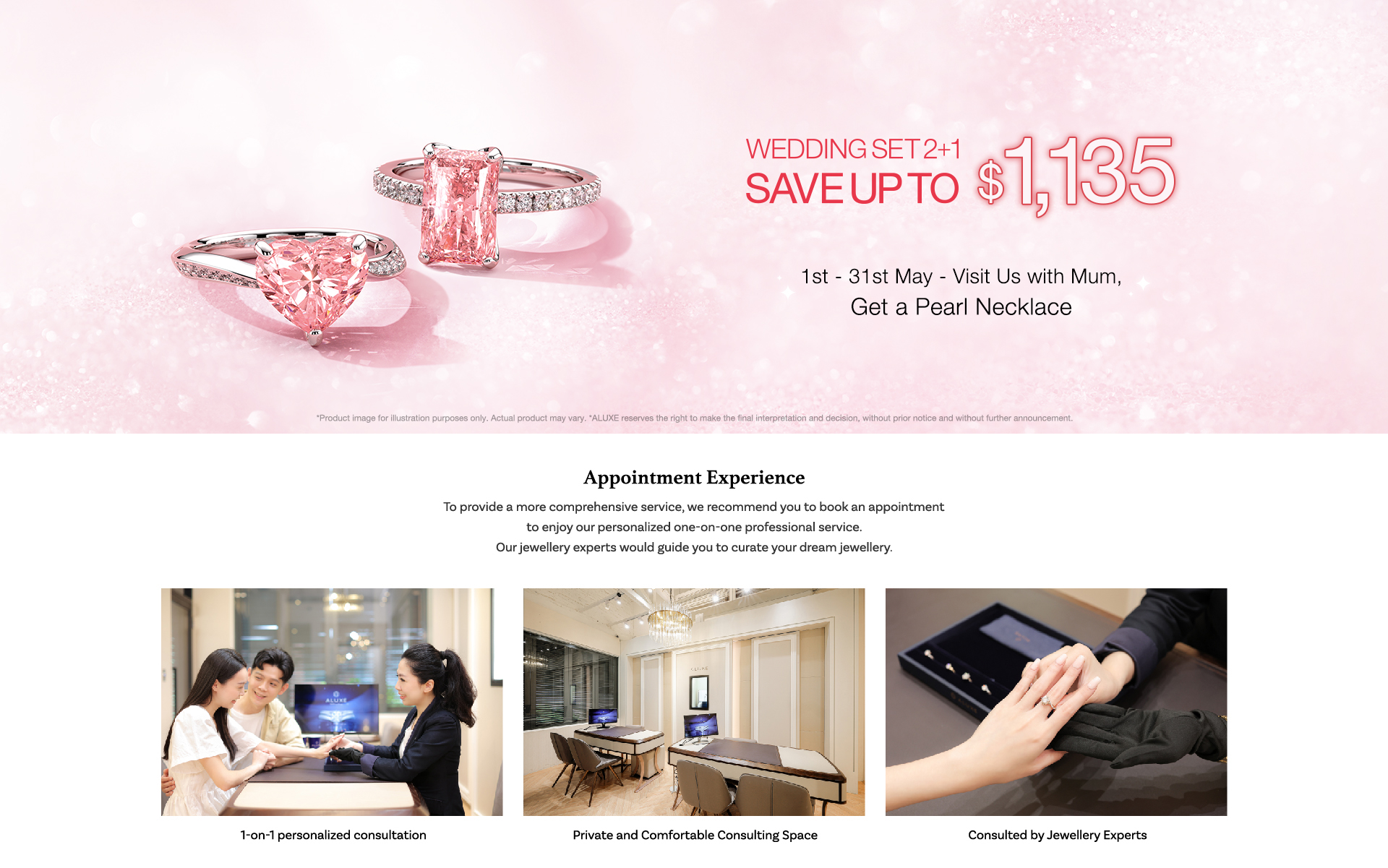 ALUXE | Happy Mother's Day , Wedding Set 2+1 , Save up to $1,135