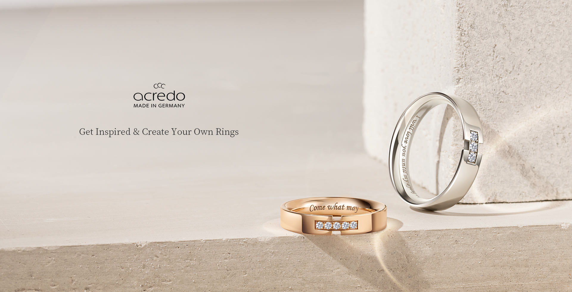 ALUXE x acredo | Create your own Rings
