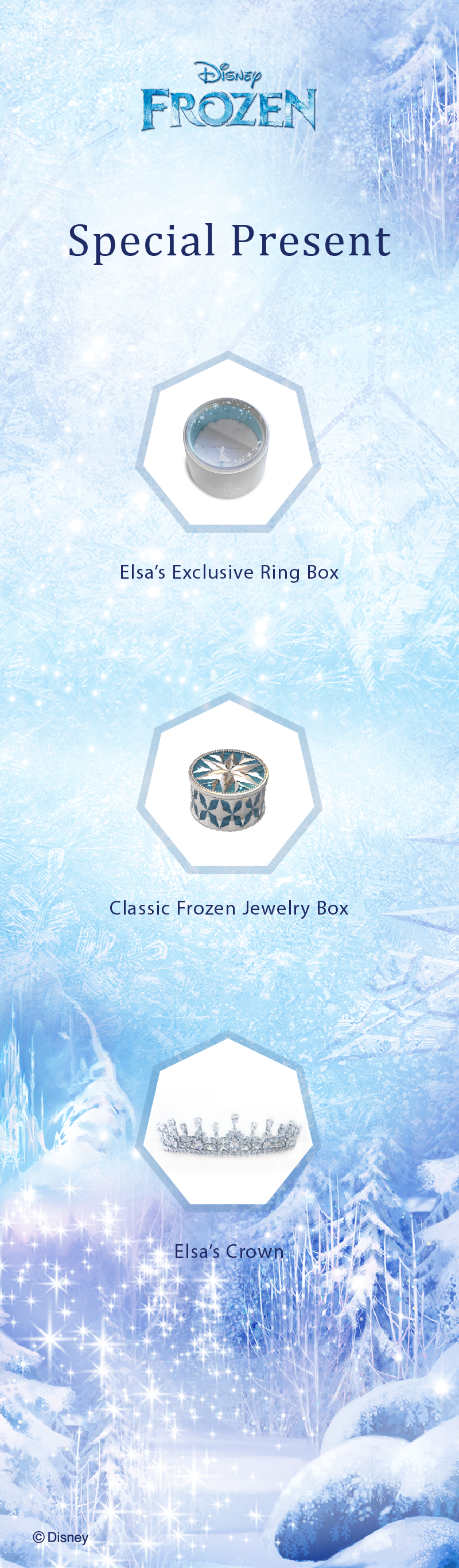 Collector's Edition Enchanted Disney Frozen 10th Anniversary Blue Topaz and  Diamond Engagement Ring in 14K White Gold | Zales Outlet