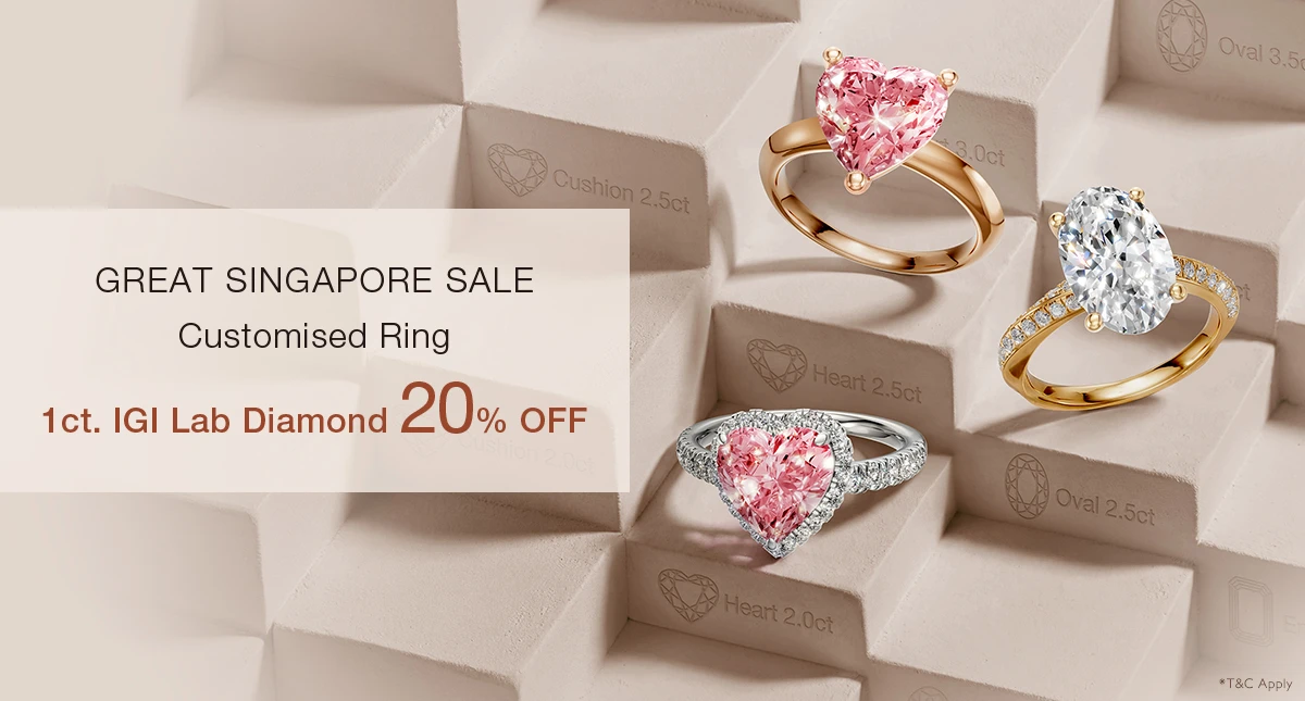 GREAT SINGAPORE SALE ▌1ct. IGI Lab Diamond 20% OFF