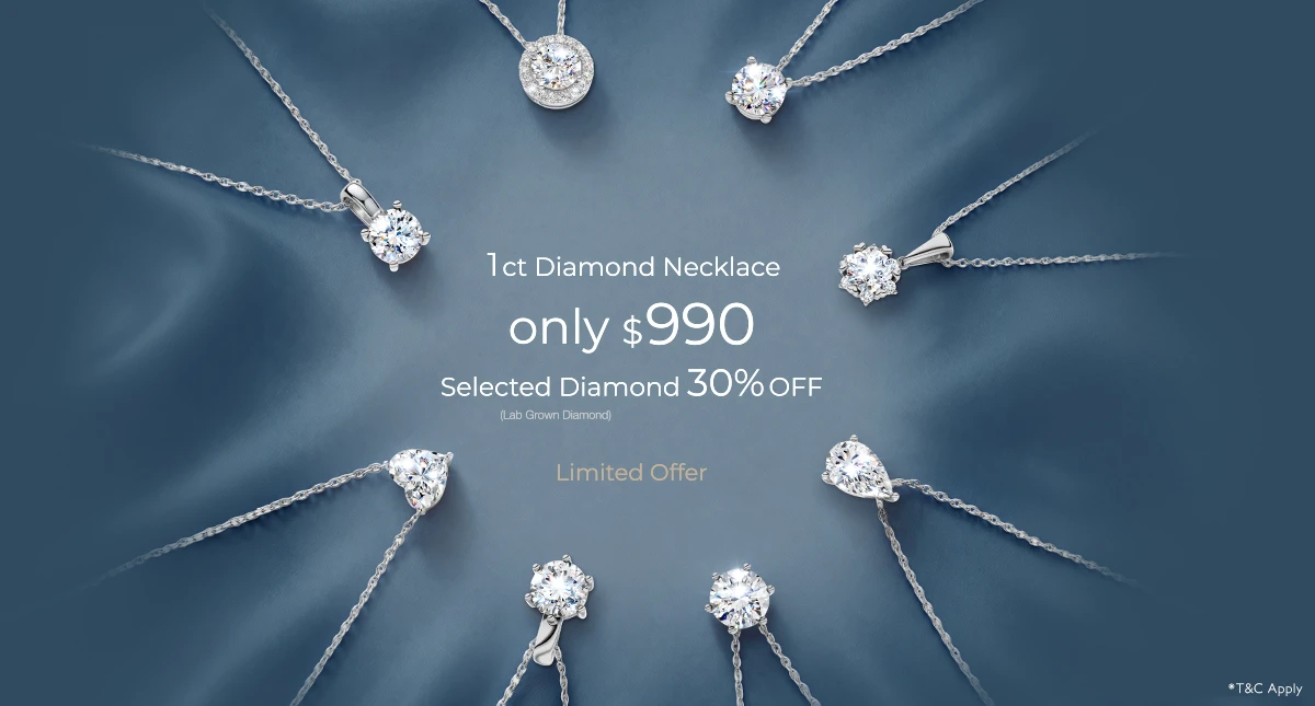 1ct IGI Diamond Necklace only $990