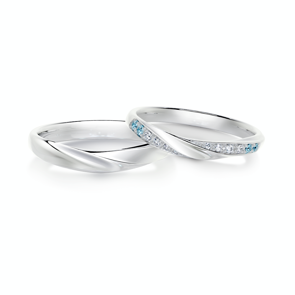 戀人系列 PT950 結婚對戒 RBG0014