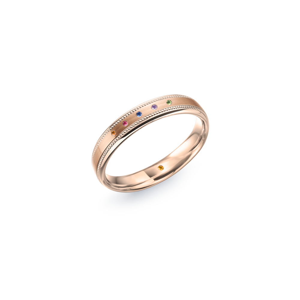 RM0578 18K Gold Infinite Gem Ring (Men)