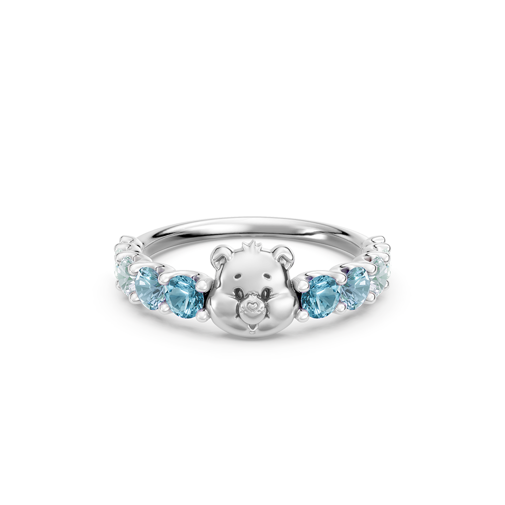 CareBears Mood in Love  愛的光譜系列 浮雕小熊流光彩寶線戒 RW0308