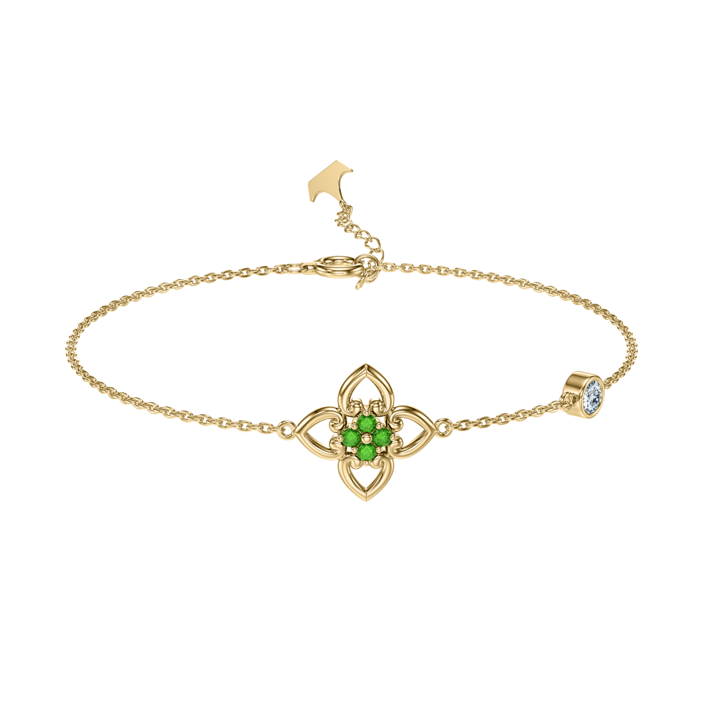 Aladdin Magic Love  :  10K Tsavorite Bracelet BRDA003