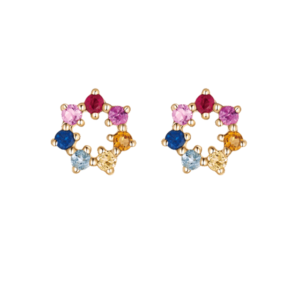 EE0127 Colored Gemstone Earrings