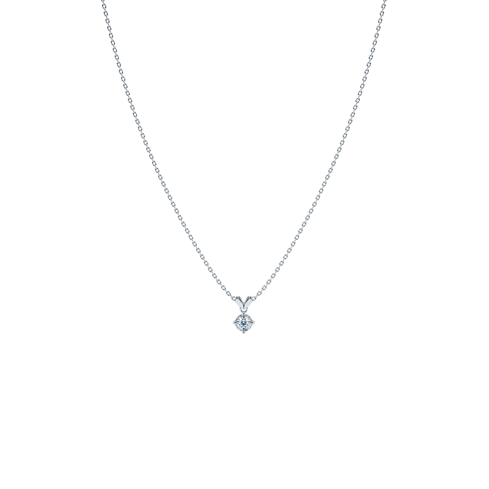 Perfect Me : Starlight 10K gold Solitaire collarbone necklace