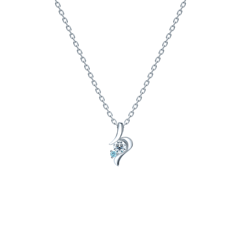 Lovers : 18K Blue Lover Diamond NecklaceNN0866