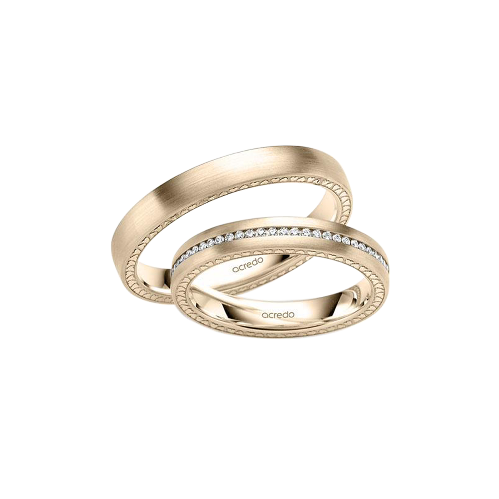 acredo wedding rings of German craftsmanship Hearts collection- RMF0609