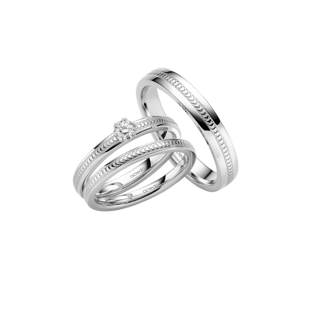 acredo wedding rings of German craftsmanship- RMF0611