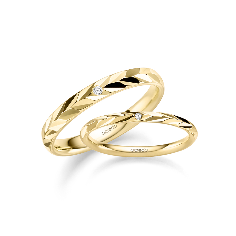acredo wedding rings of German craftsmanship Morning Glow Collection - RMF0631