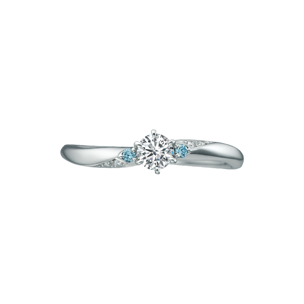 Cinderella - Brilliant Magic PT950 Platinum Engagement ring  RSDCJ_03